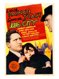 Big City, Spencer Tracy, Luise Rainer on Midget Window Card, 1937 Poster