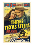 Three Texas Steers, Carole Landis, John Wayne, 1939 Print