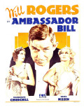 Ambassador Bill, Marguerite Churchill, Will Rogers, Greta Nissen on Window Card, 1931 Prints