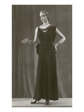 Twenties Mannequin in Dark Evening Gown Pósters