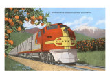 Streamlining through California, Oranges Lámina giclée Streamlining through California, Oranges Lámina giclée