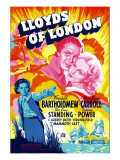 Lloyds of London, Tyrone Power, Madeleine Carroll, Freddie Bartholomew, 1936 Posters