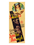Smilin' Through, Norma Shearer, Fredric March, Norma Shearer on Insert Poster, 1932 Affiches
