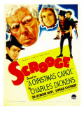 Scrooge, Second from Left: Seymour Hicks on Midget Window Card, 1935 Julisteet