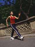 Woman Out on a Fitness Walk Photographic Print by Paul Sutton