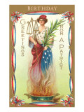 Birthday Greetings from a Patriot Giclee Print Birthday Greetings from a Patriot Giclee Print