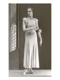 Twenties Mannequin in Long Dress Láminas