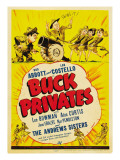 Buck Privates, Lou Costello, Bud Abbott on Midget Window Card, 1941 ジクレープリント