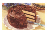 Cake with Chocolate Frosting Posters