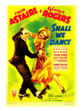 Shall We Dance, Fred Astaire, Ginger Rogers on Midget Window Card, 1937 Print
