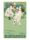 Bensdorp's Cocoa Advertisement with Young Harlequins Gicléedruk Bensdorp's Cocoa Advertisement with Young Harlequins Gicléedruk