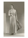 Twenties Female Mannequin with Feathers Póster