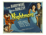 Nightmare, Diana Barrymore, Brian Donlevy, 1942 Print