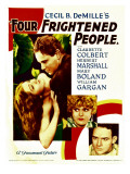 Four Frightened People, Claudette Colbert, Herbert Marshall, 1934 Affiches