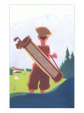 Caddy on Dourse in the Mountains Poster