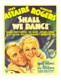 Shall We Dance?, Fred Astaire, Ginger Rogers on Window Card, 1937 Pósters Shall We Dance?, Fred Astaire, Ginger Rogers on Window Card, 1937 Pósters