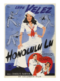 Honolulu Lu, Lupe Velez on Swedish Poster Art, 1941 Poster