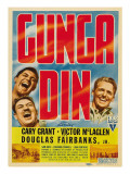 Gunga Din, Cary Grant, Victor Mclaglen, 1939 Poster