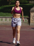Woman Out on a Fitness Walk Photographic Print by Paul Sutton