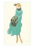 French Fashion Illustration Poster