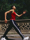 Woman Out on a Fitness Walk Photographic Print by Paul Sutton