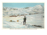 Skiiing in Sun Valley, Idaho, Graphics Lámina giclée