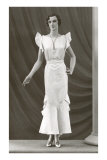 Twenties Mannequin with Butterfly Sleeves Posters