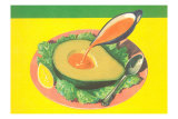 Avocado with French Dressing Prints