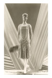 Twenties Female Mannequin in Flapper Dress Posters