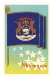 Flag of Michigan Print