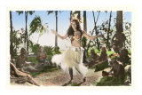 Hula Dancer, Hawaii Prints
