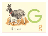 G is for Goat Impressão giclée G is for Goat Impressão giclée