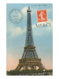 Merci, Eiffel Tower Prints