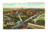 Aerial View of Georgia Tech, Atlanta Print