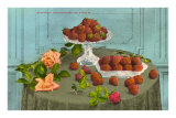 Strawberries and Roses Posters