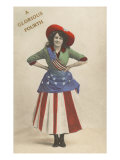 A Glorious Fourth, Girl in Flag Outfit Poster