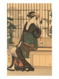 Japanese Woodblock, Lady's Portrait Print