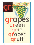 GR for Grape Posters