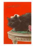 Je Porte Bonheur, Black Cat Lámina giclée