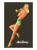 Miss Swing, Pin-Up with Cornet Kuvia