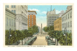 Bull Street, Savannah, Georgia Poster