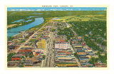 Aerial View, Augusta Poster