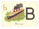 B is for Boats Prints