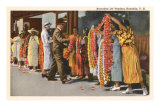 Lei Vendors, Honolulu, Hawaii Posters