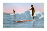 Surf, Waikiki, Hawaï Posters
