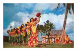 Hula Dancers, Hawaii Prints