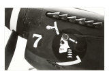 Nose art, crâne portant des lunettes Posters