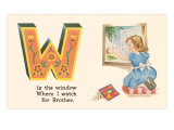 W is the Window Lámina giclée W is the Window Lámina giclée