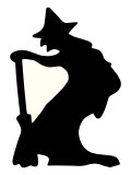 Halloween, Witch Silhouette Posters
