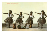 Danceuses de hula, Hawaii Poster
